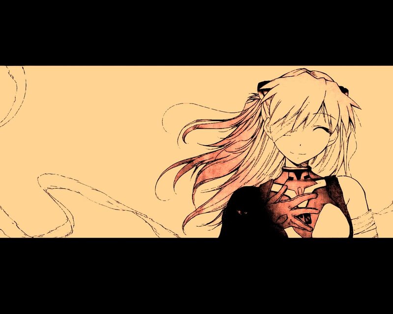 Anime Girl with Long Hair — Yellow, Calm, Manga, Long Hair