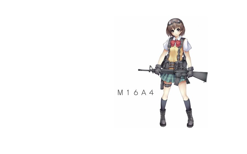 Anime girl with M16A4 rifle