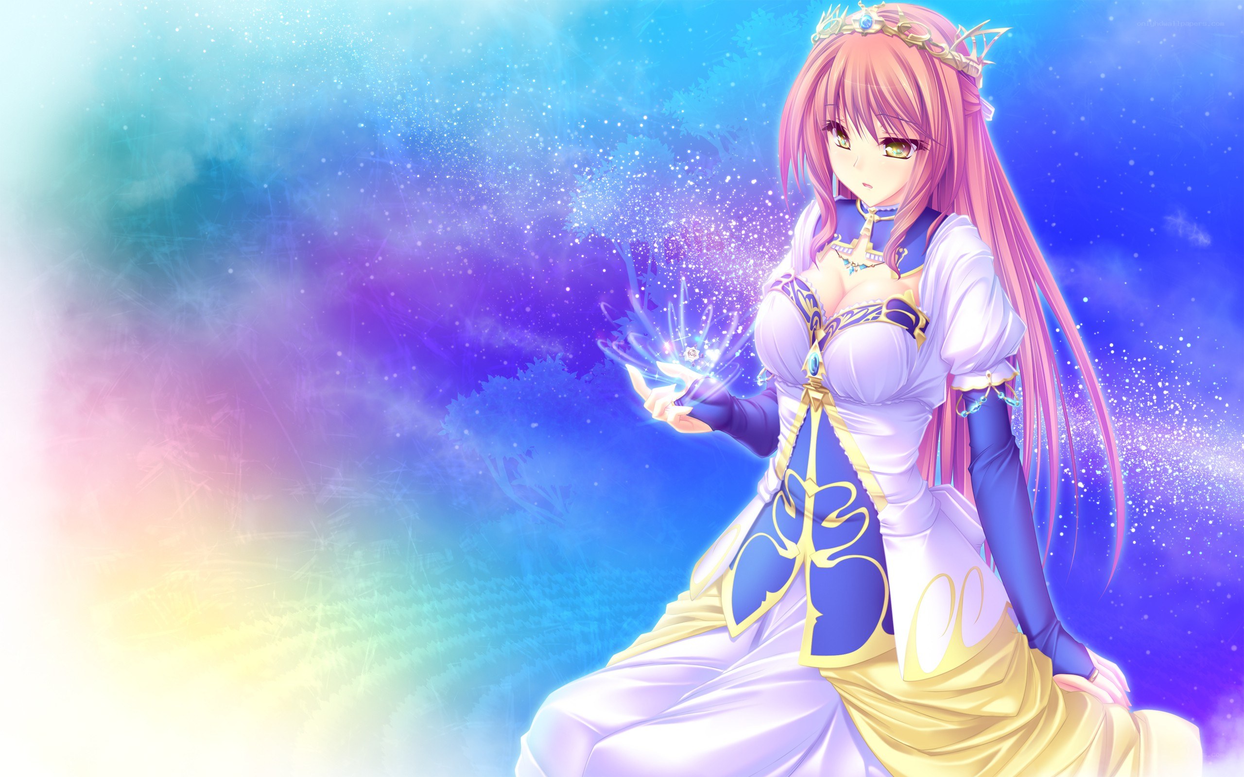 anime girl with magic