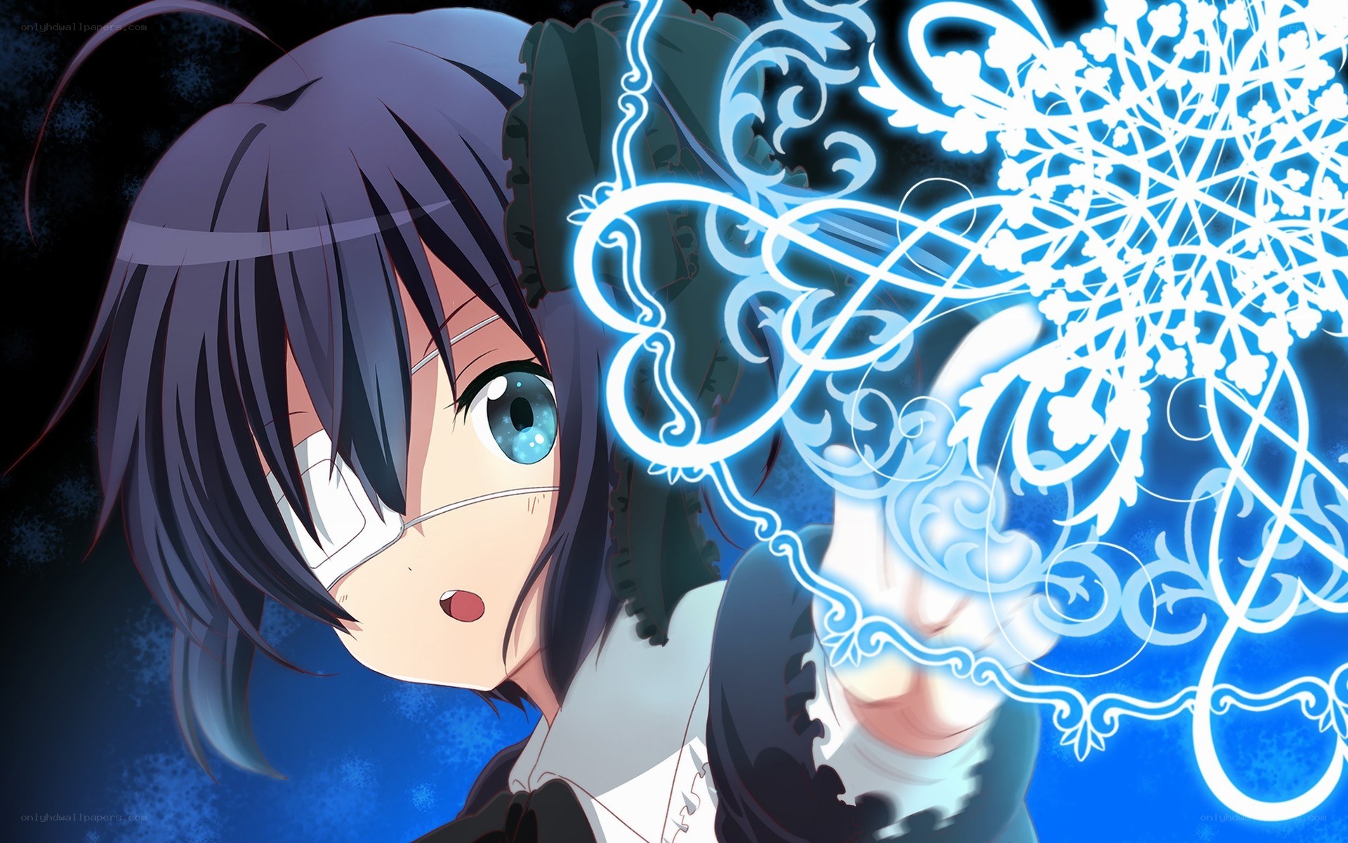 anime girl with magic
