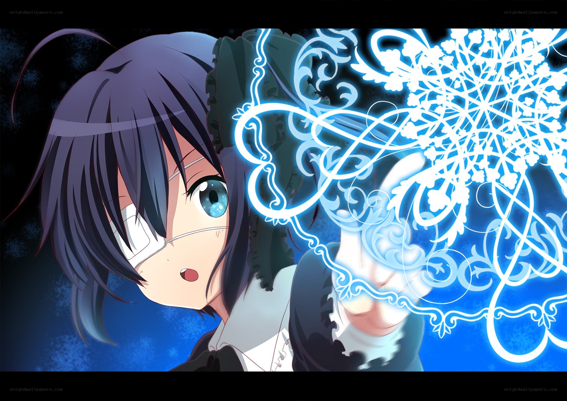 anime girl with magic