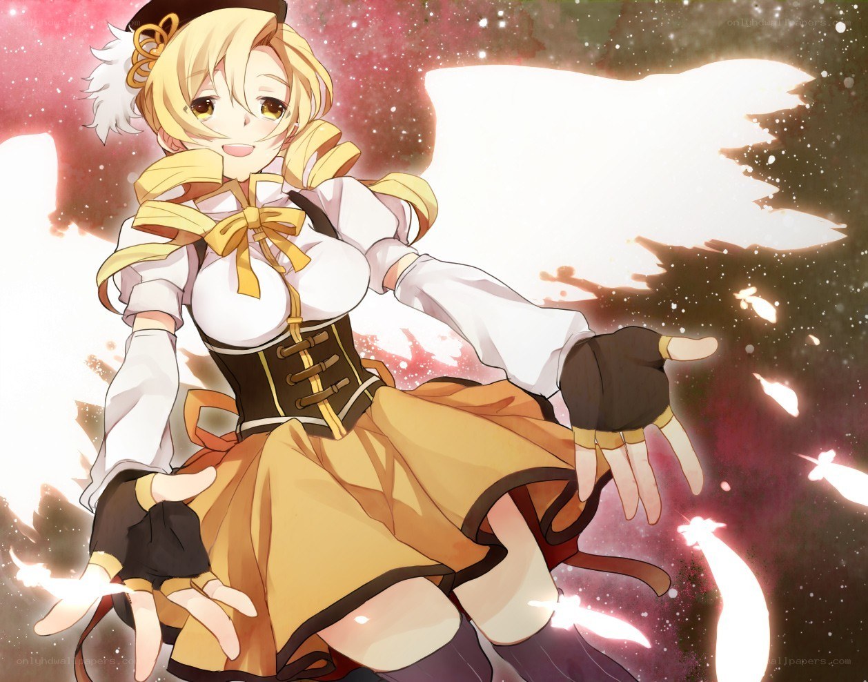 anime girl with magic
