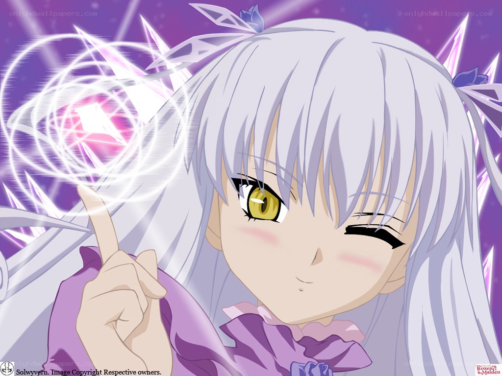 anime girl with magic