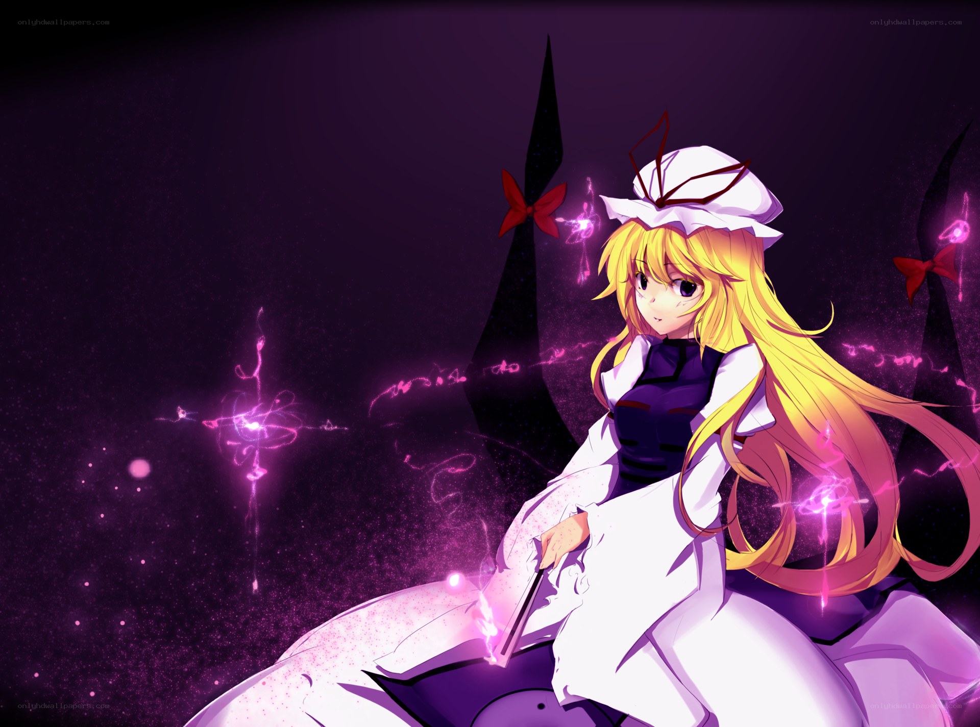anime girl with magic