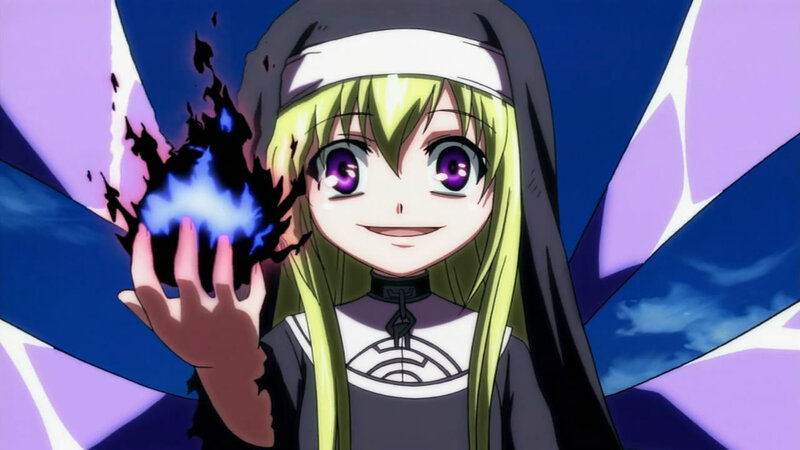 Anime Girl with Magic — Blue, Dramatic