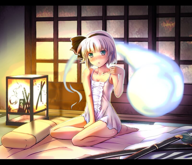 Anime Girl with Magic — Purple, Calm