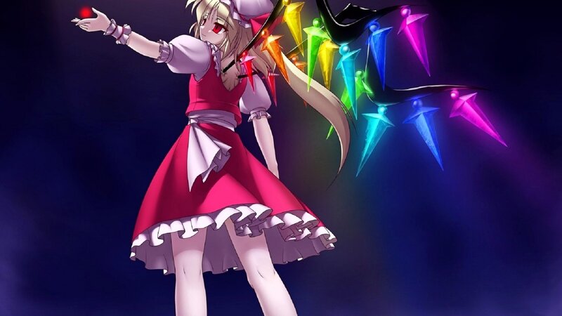 Anime Girl with Magic — Purple, Dramatic, Night, Spear