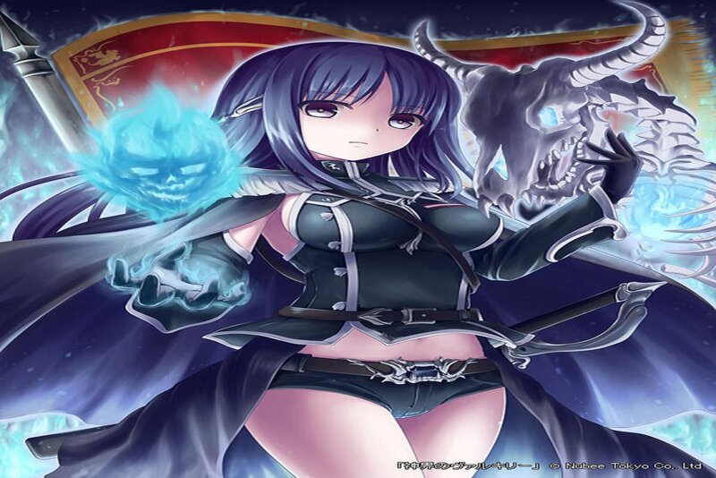 Anime Girl with Magic — Purple, Dramatic, Night