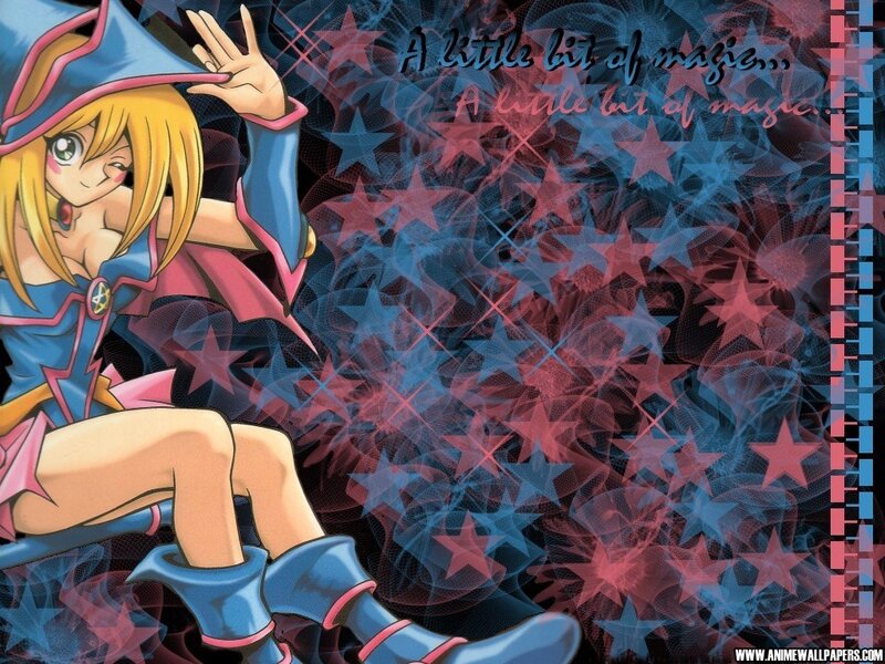 anime girl with magic stars