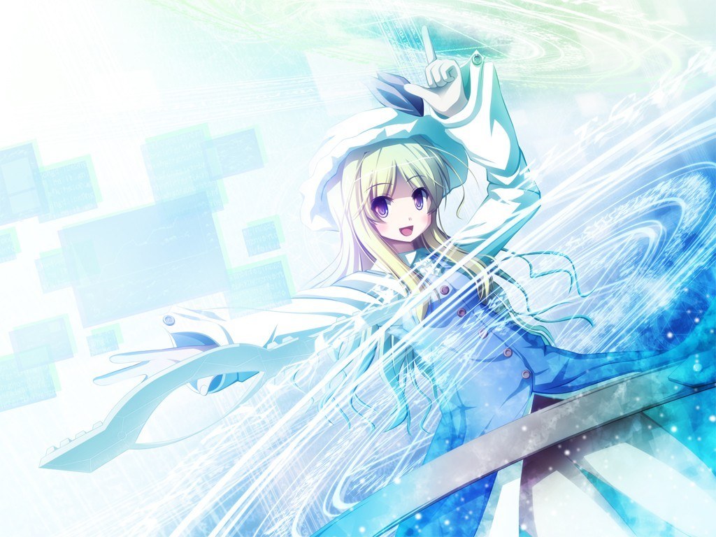 anime girl with magic sword