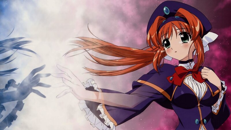 anime girl with magic