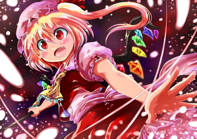 anime girl with magic wand