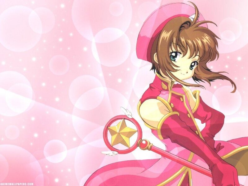anime girl with magic wand