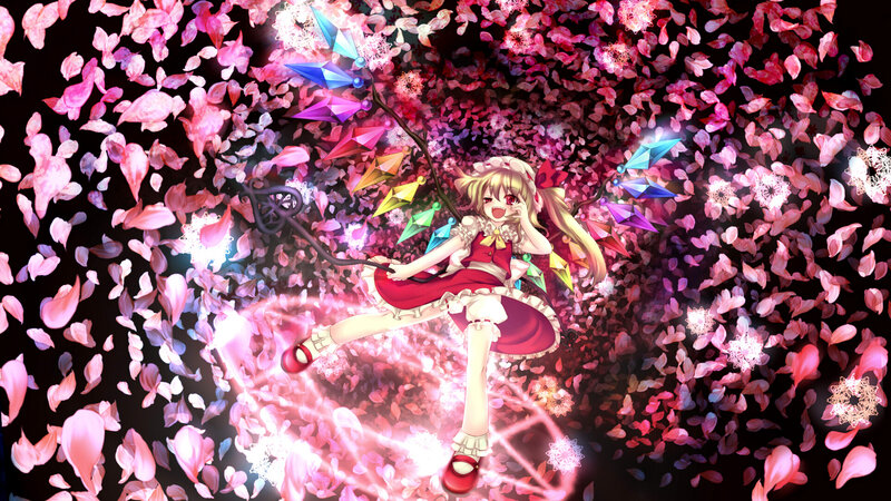 Anime girl with magic wand