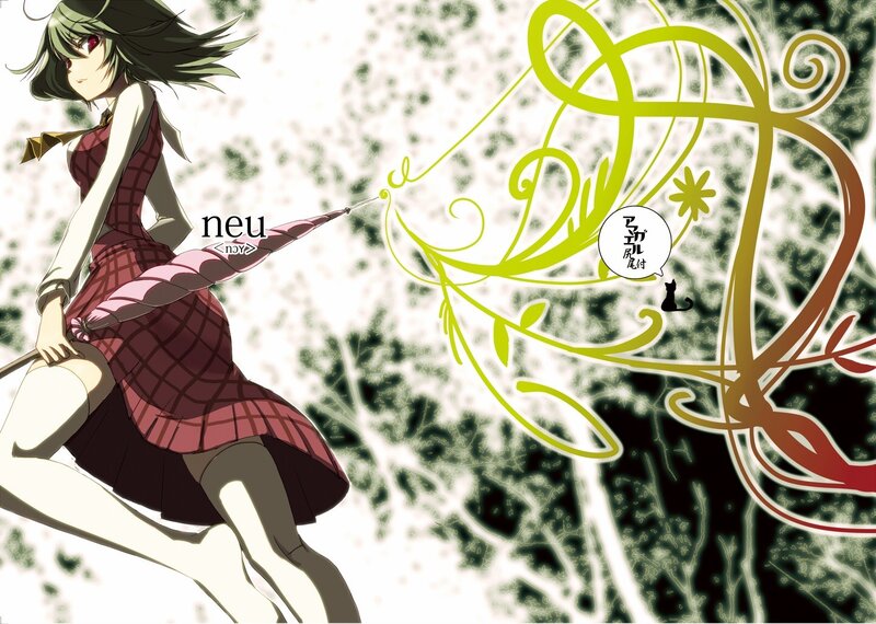 anime girl with magic wand