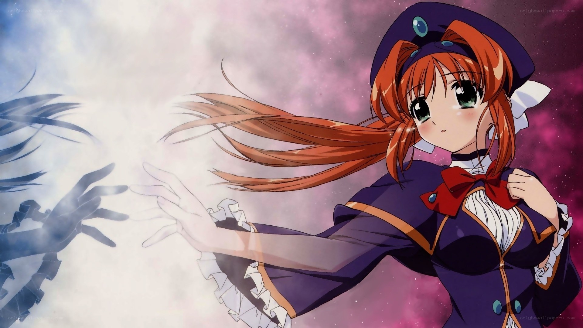 anime girl with magic