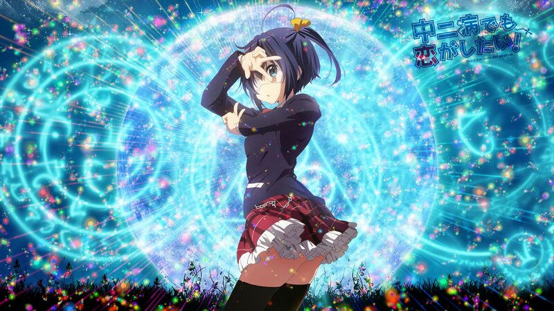 anime girl with magical aura