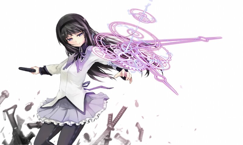 anime girl with magical gears