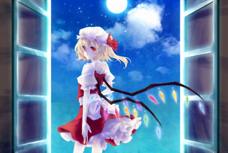 anime girl with magical staff