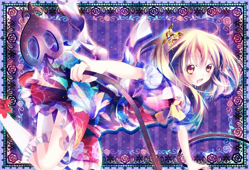 anime girl with magical staff