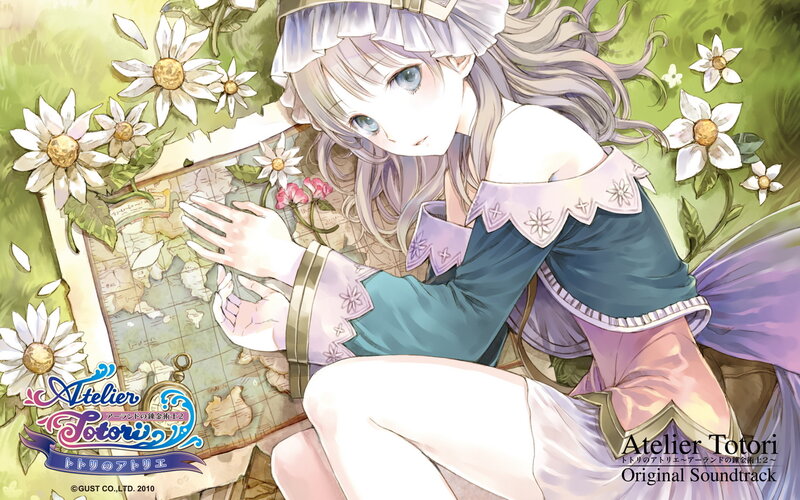 Anime Girl with Map — Green