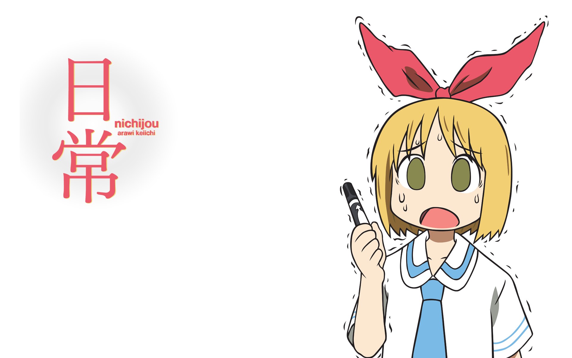 anime girl with marker