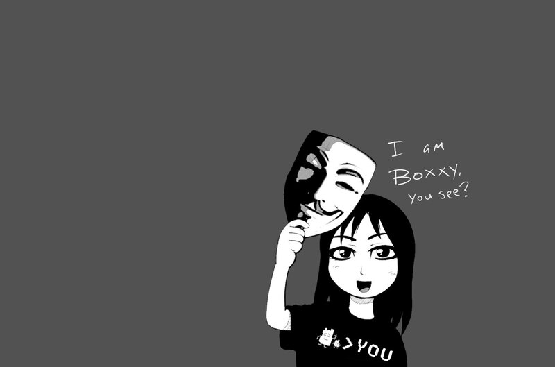 anime girl with mask
