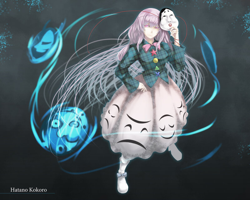 Anime Girl with Mask — Black, Mysterious