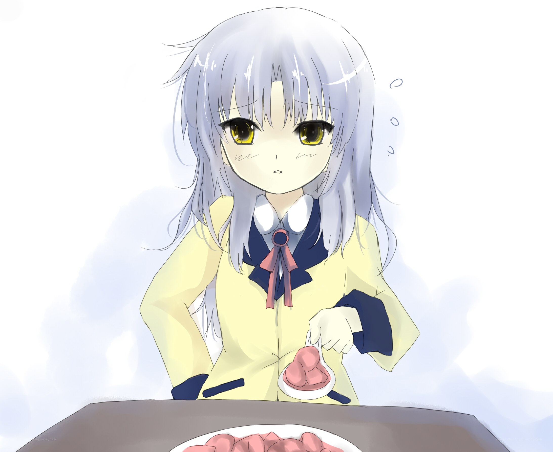 anime girl with meat