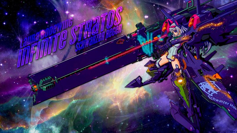 Anime Girl with Mech — Purple, Dramatic, Night