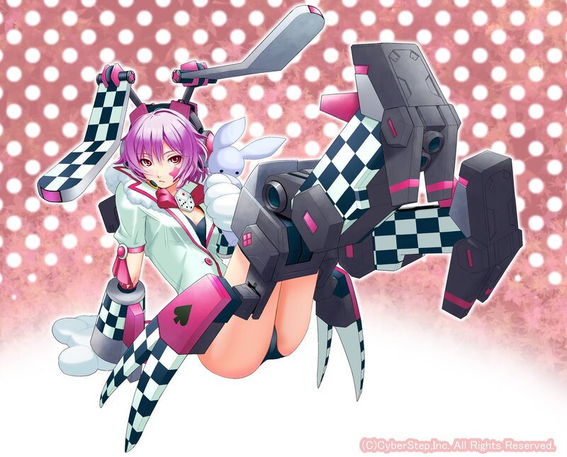 anime girl with mech suit