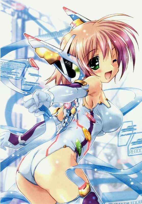 anime girl with mech suit