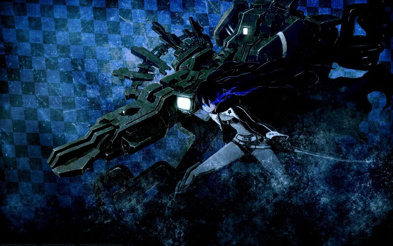 anime girl with mech weapon