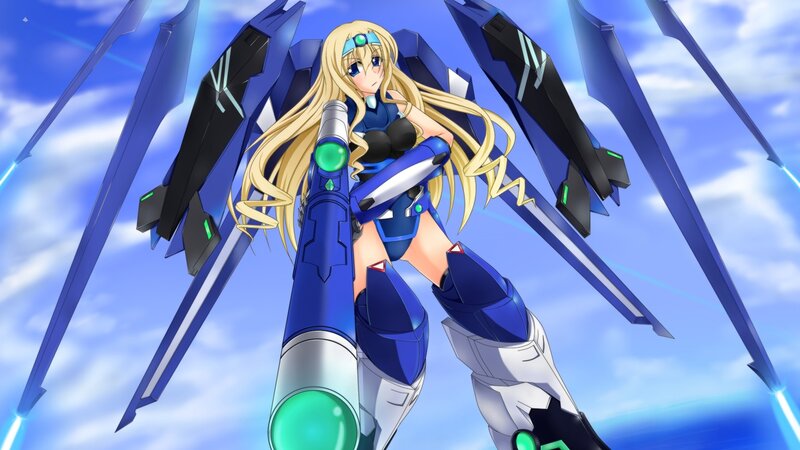 anime girl with mech wings