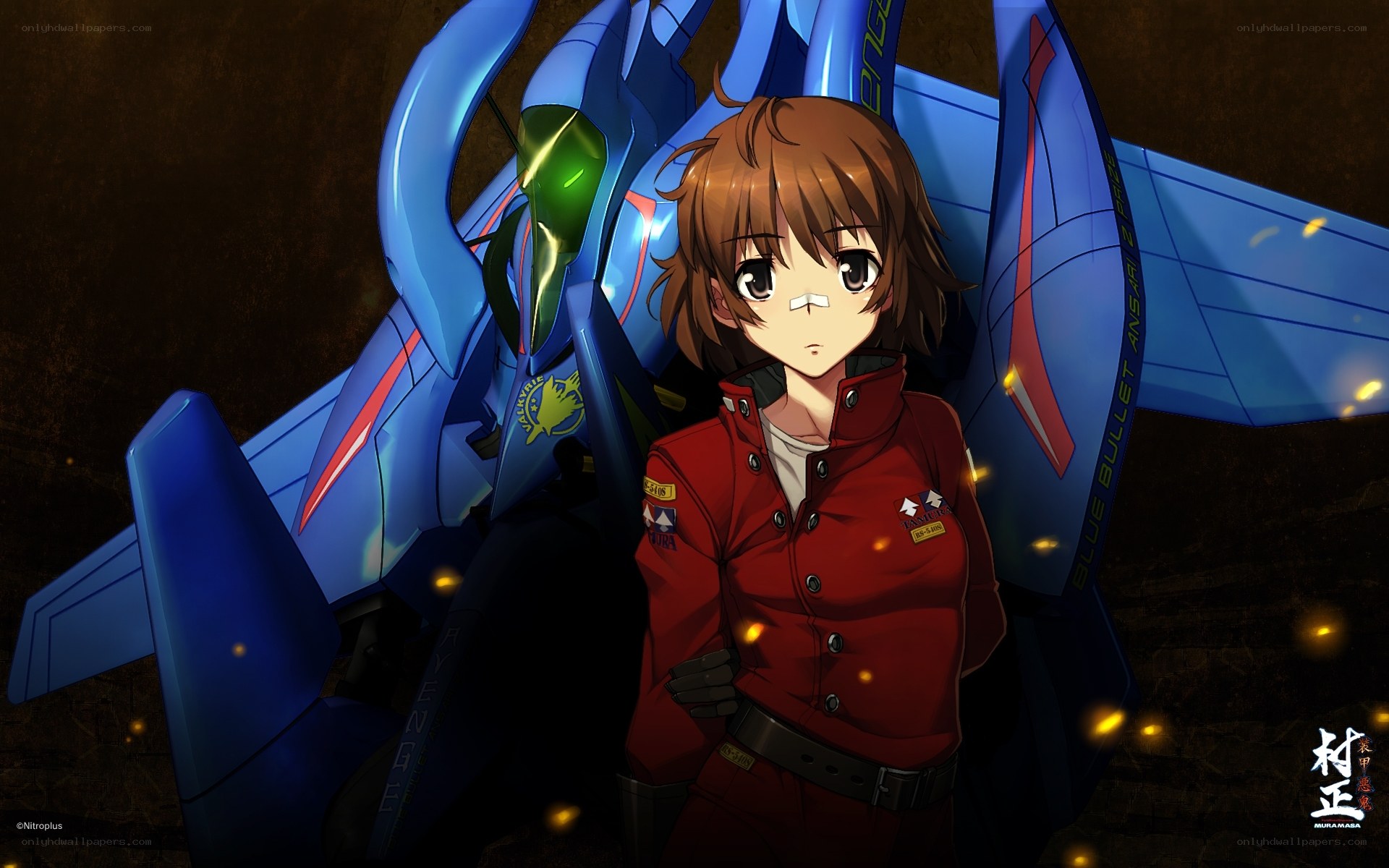 anime girl with mech