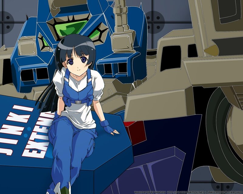 Anime girl with mecha