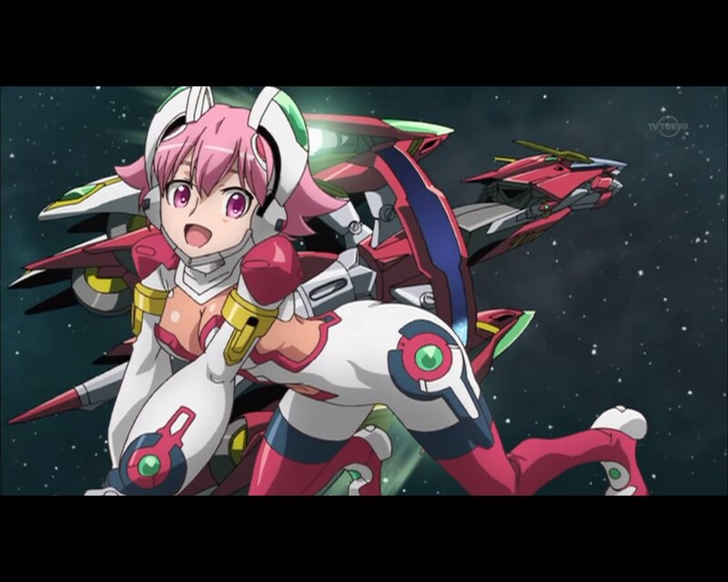 anime girl with mecha