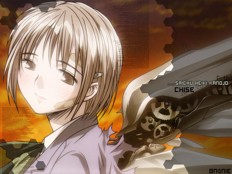 Anime Girl with Mechanical Arm