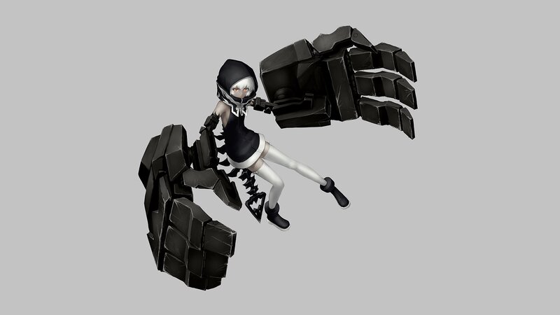 anime girl with mechanical arms