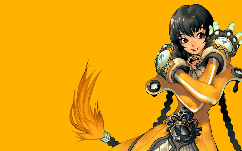 anime girl with mechanical arms