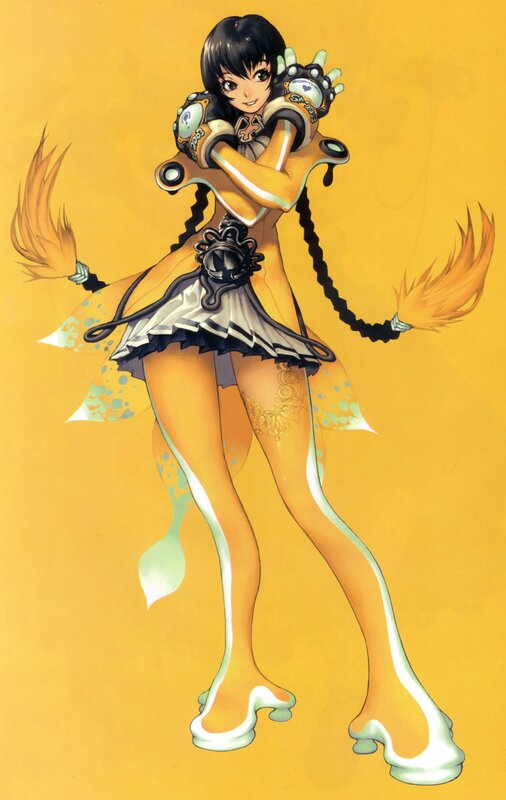 anime girl with mechanical arms