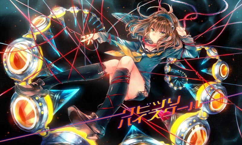 anime girl with mechanical arms