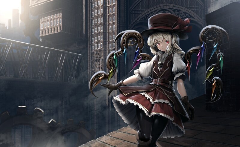 Anime Girl with Mechanical Arms — Brown