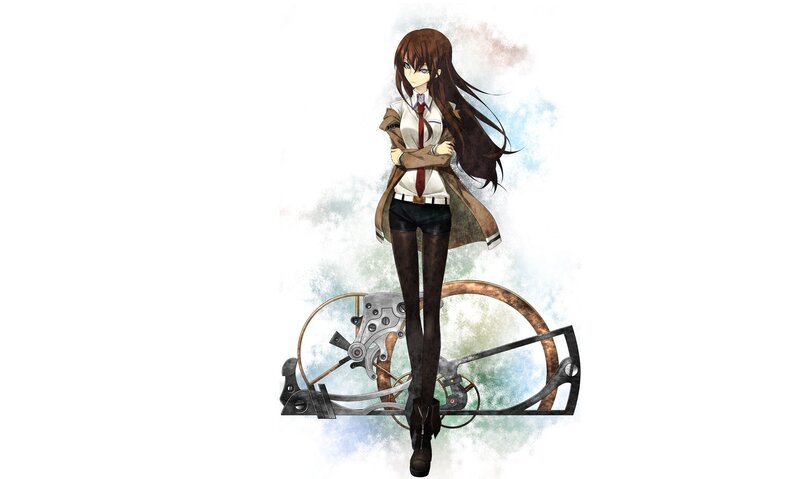 anime girl with mechanical gear