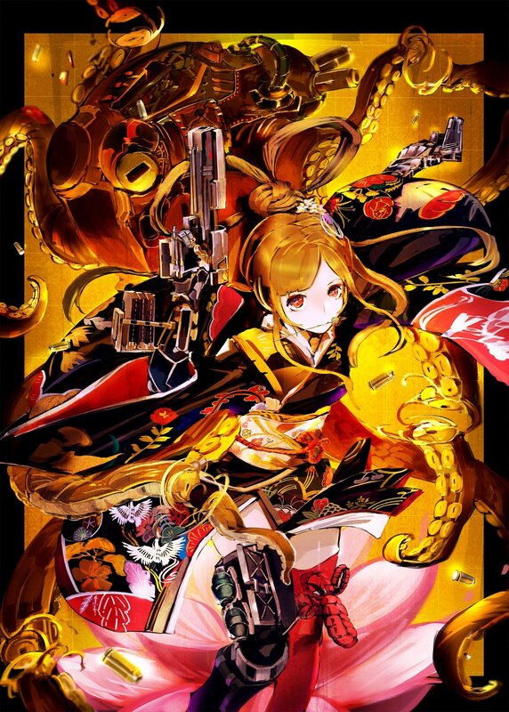 anime girl with mechanical octopus