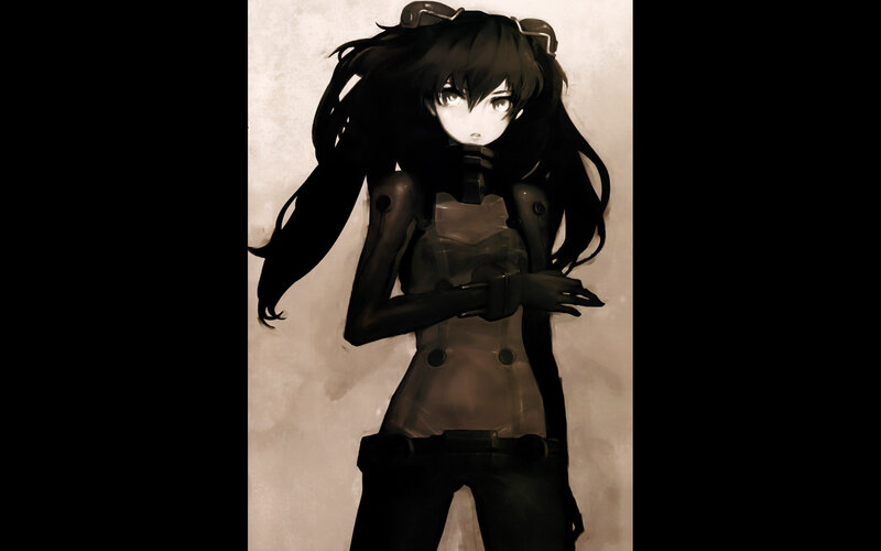 anime girl with mechanical suit