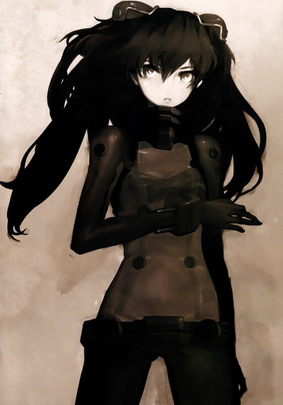 anime girl with mechanical suit