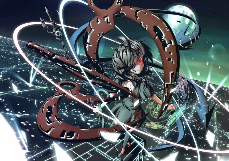 Anime Girl with Mechanical Tentacles — Black