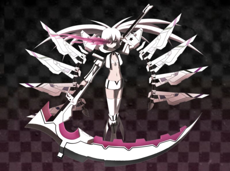 anime girl with mechanical wings