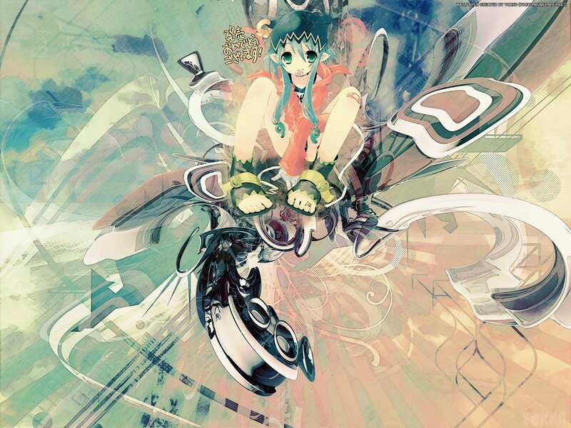 anime girl with mechanical wings